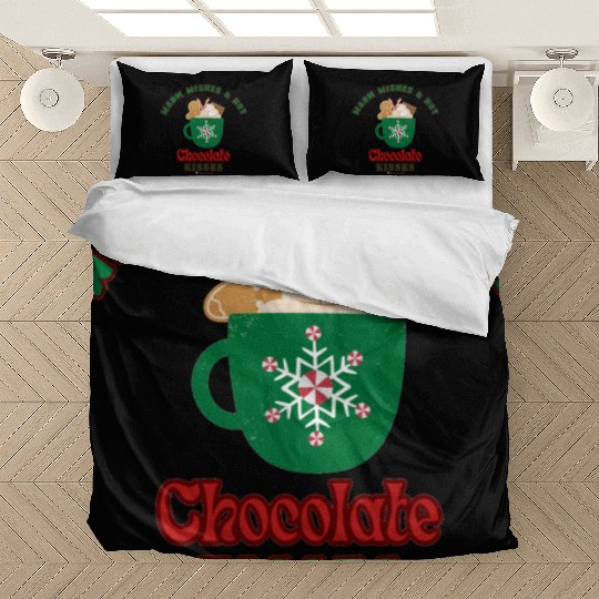 Warm Wishes & Hot Chocolate Kisses Greetings Bedding Sets