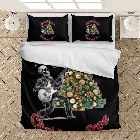 Rocking Around the Christmas Tree Skeleton Bedding Sets,
