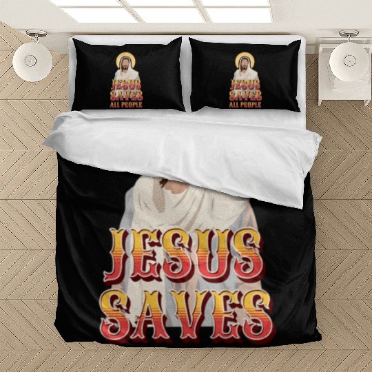 Jesus Saves All People Bedding Sets