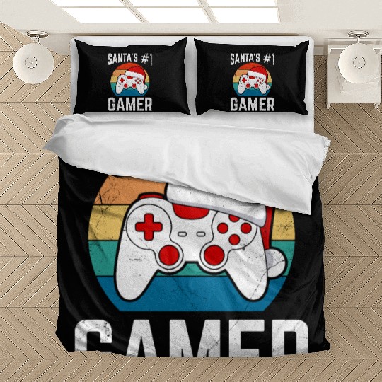 Santa's Number 1 Gamer! Santa Claus Gambling Bedding Sets