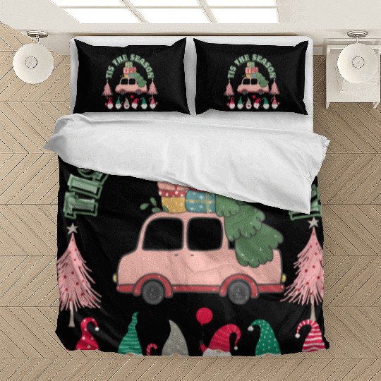 Tis The Season Xmas vintage art Bedding Sets