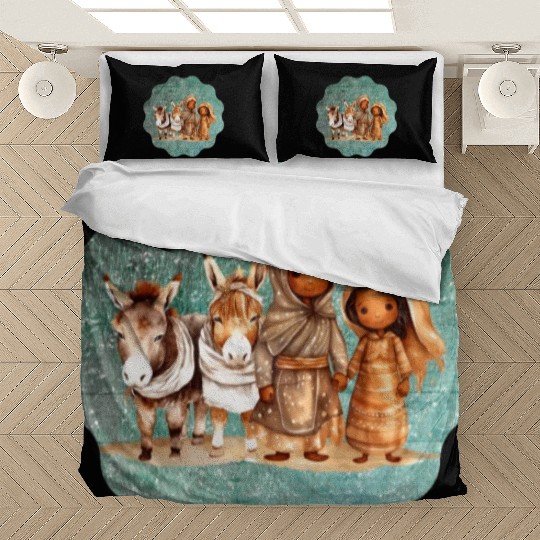Christmas Nativity Scene Shepherds and Sheep Bedding Sets
