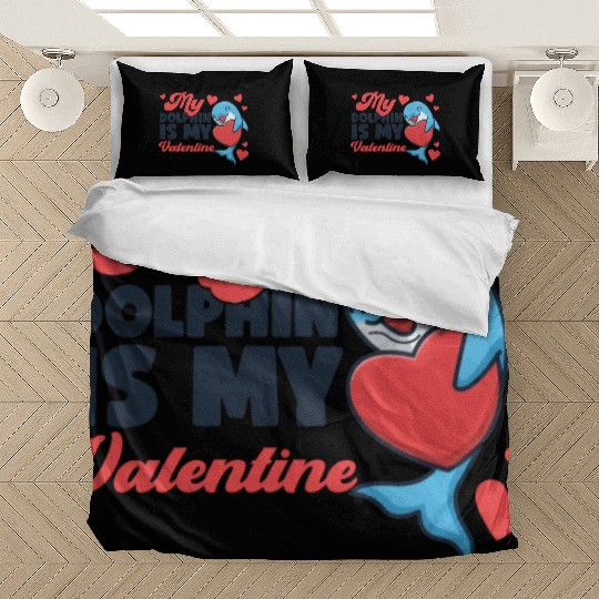 Dolphin Valentines Day My Dolphin Bedding Sets