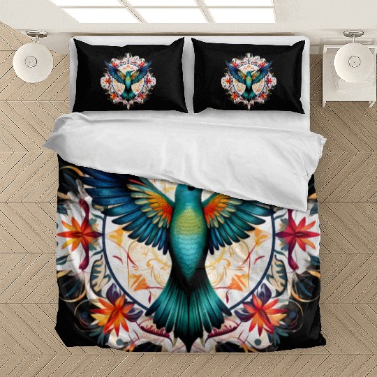 Hummingbird Mandala Art Bedding Sets
