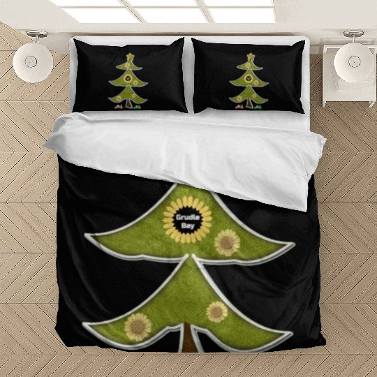 The Crazy Grudlebay Sunflower Christmas Tree Bedding Sets