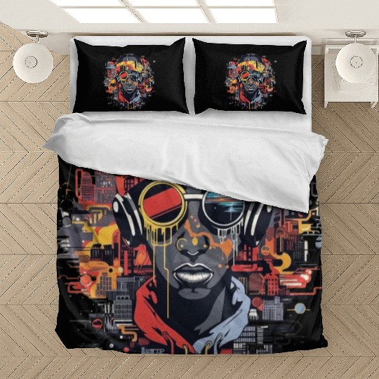 Rhythmic Expressions - cool Cultural Rap Bedding Sets