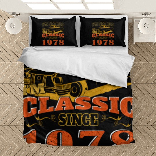 Vintage car 1978 vintage birthday present Bedding Sets