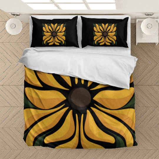 Modern Sunflower Floral Nature Design Bedding Sets