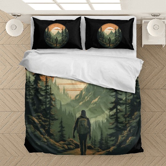 Forest nature trekking adventure Bedding Sets