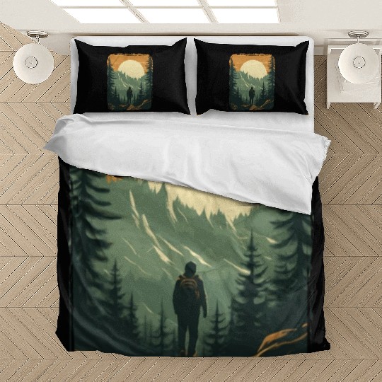 Forest nature trekking adventure Bedding Sets