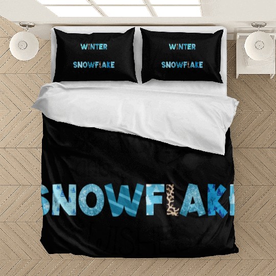 Winter kisses and snowflake wishes sublimation Bedding Sets