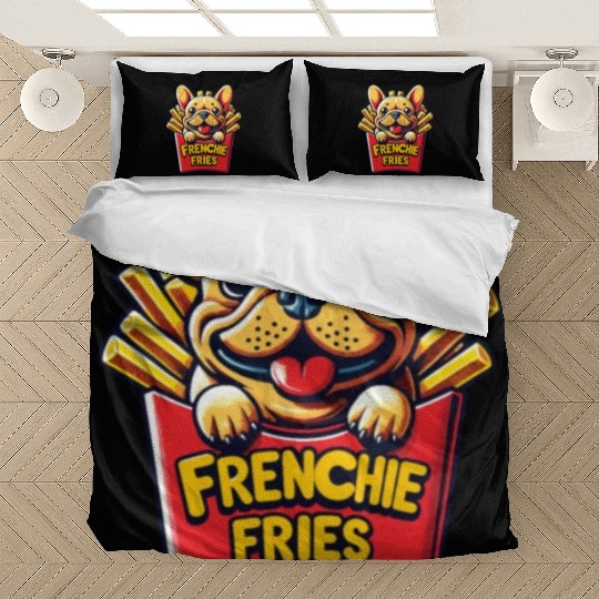 Frenchie Fries - Cute French Bulldog Fries Bedding Sets
