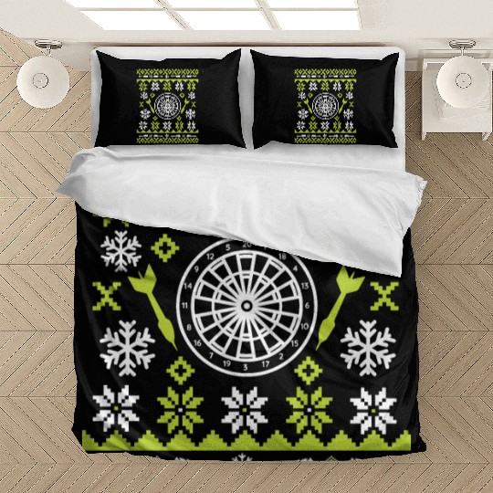 Christmas Dart in Ugly Christmas Look - Green Bedding Sets