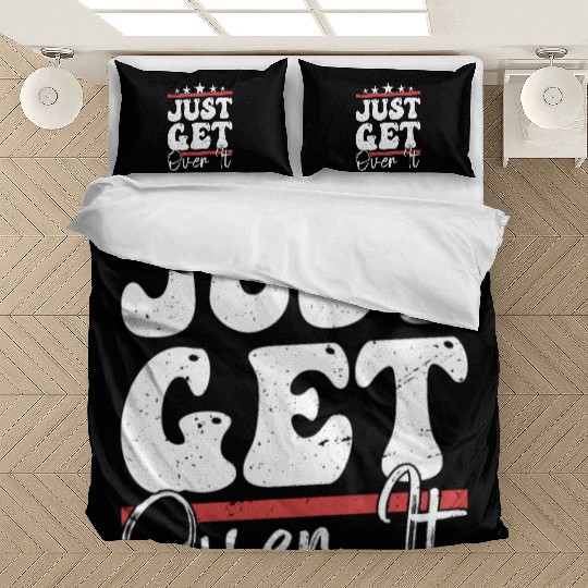 Just Get Over It Riding Girl Horseback Bedding Sets