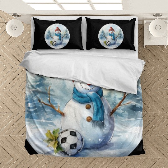 Vintage Charm: Watercolor Snowman Collection Bedding Sets