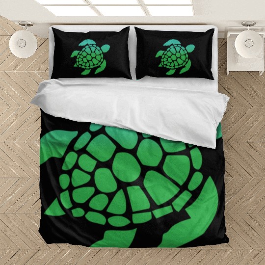 Green Sea Turtle Ocean Swimming Bedding Sets