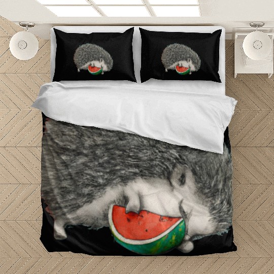 Hedgehog Sleeping With Watermelon Bedding Sets
