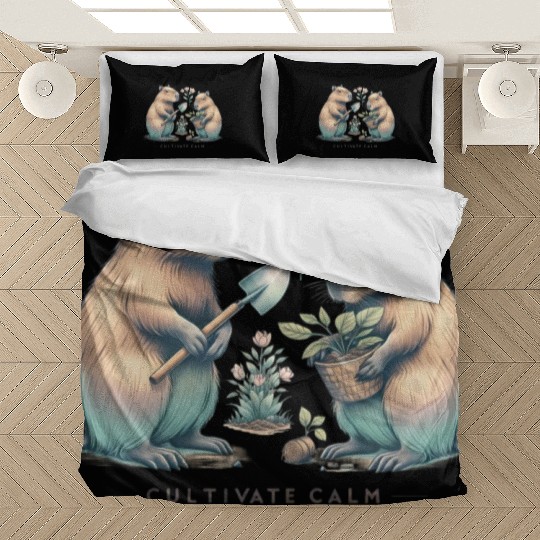 Cultivate Calm Capybara Gardening Bedding Sets
