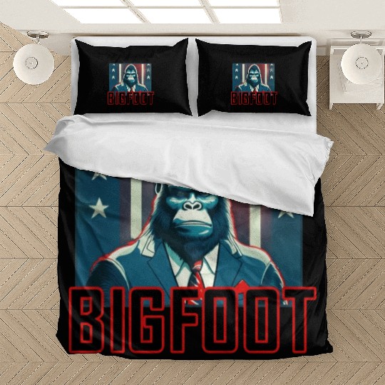 Bigfoot For President Bedding Sets