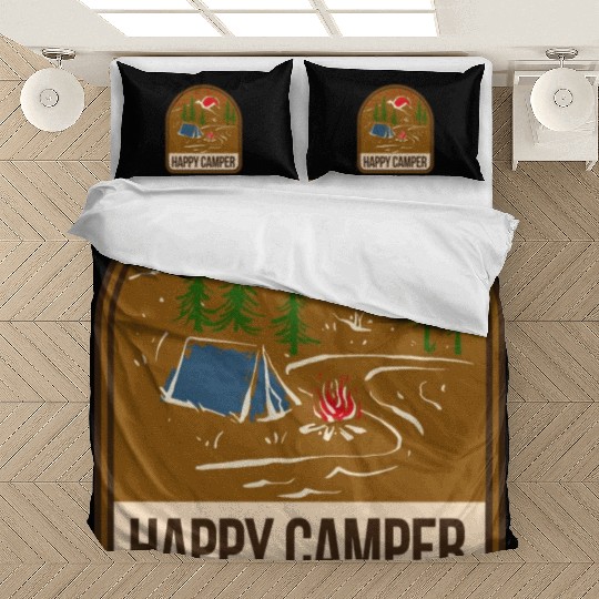 Happy Camper Camping Campfire Tent Bedding Sets