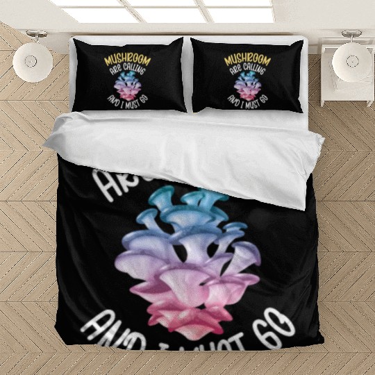 Funny Mushroom Hunting Fungi Mycologist Hiking Bedding Sets