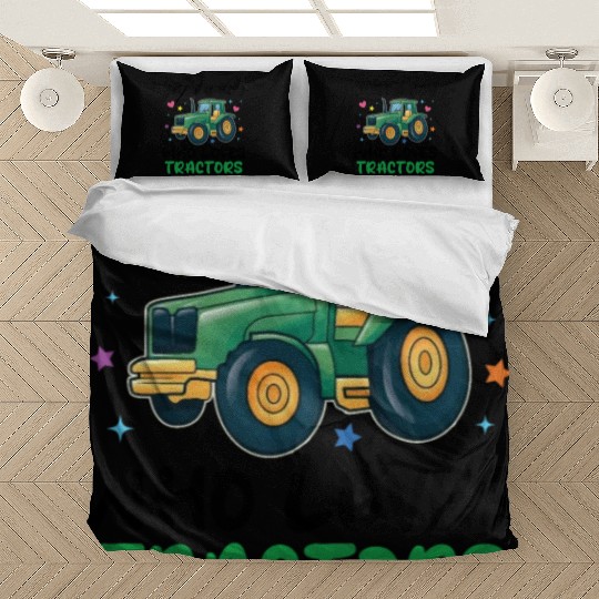 Kids Farm Lifestyle Just A Boy Who Loves Tractors Bedding Sets