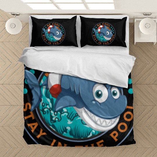 Be Cool Stay In The Pool Swim Team Swimmingstay in Bedding Sets