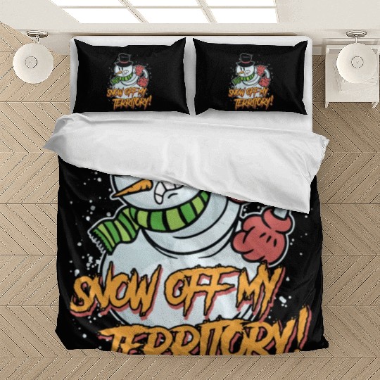 Snow Off my Territory! Snowman Angry Snow Bedding Sets