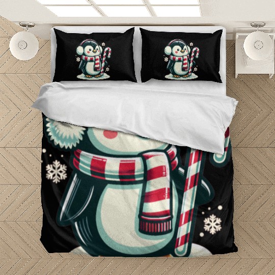 Penguin Christmas Animals Cute Penguins Bedding Sets