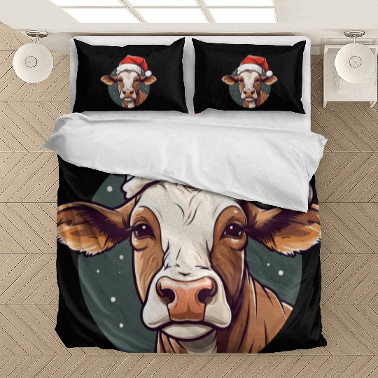 Cow Christmas Bedding Sets