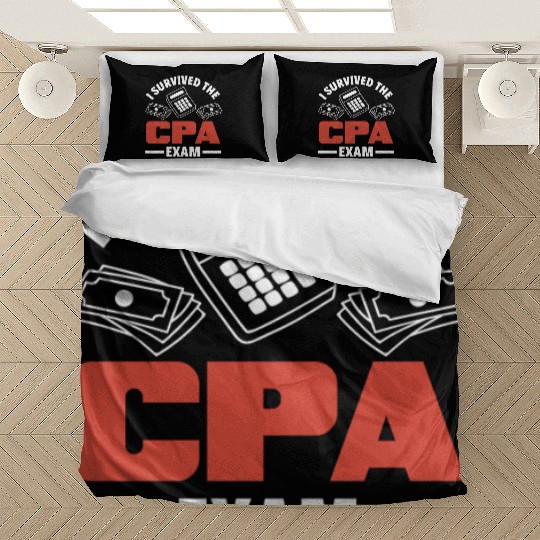 I Survived The CPA Exam Funny Accountant Gift Bedding Sets