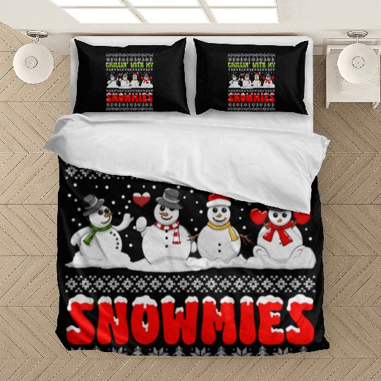 Snowmen Chilling with my Snowmies Winter Bedding Sets