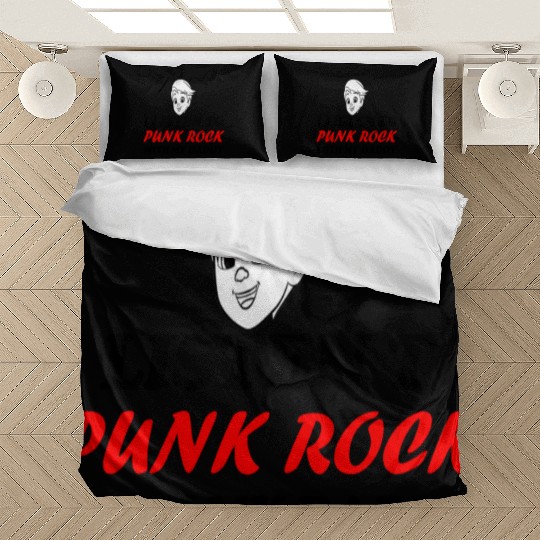 I listen to punk rock with my dady Bedding Sets
