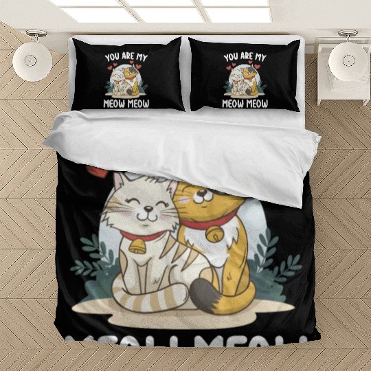 You Are My Meow Cat Valentine's Day Love Bedding Sets