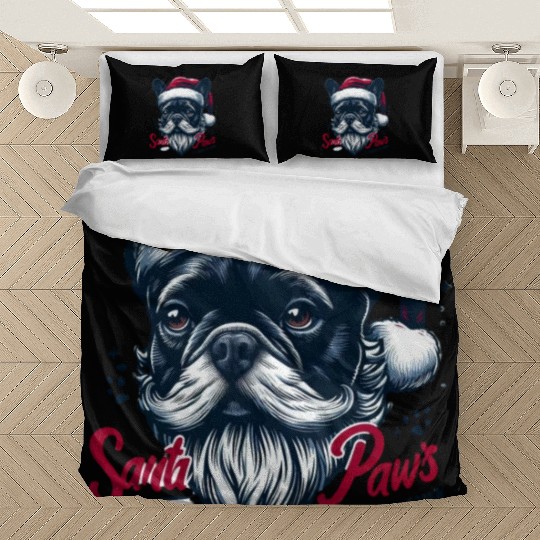SANTA PAWS IS COMING TO TOWN Bedding Sets