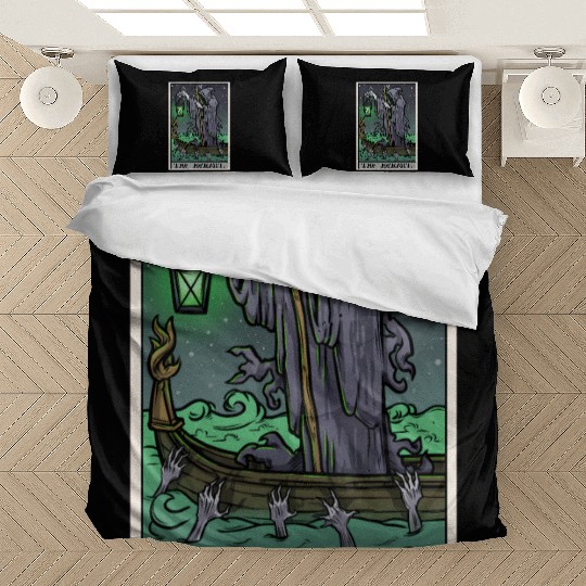 The Hermit Tarot Card Gothic Halloween Grim Reaper Bedding Sets