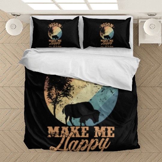 Bison make my Happy Environment Animal Bedding Sets