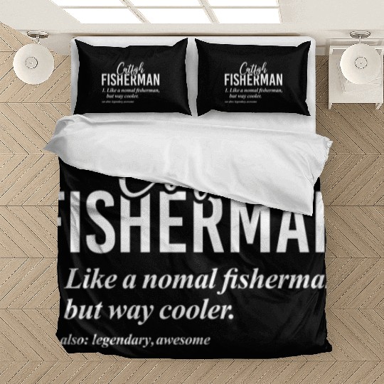 Catfish Catfishing Angler Noodler Fisherman Bedding Sets