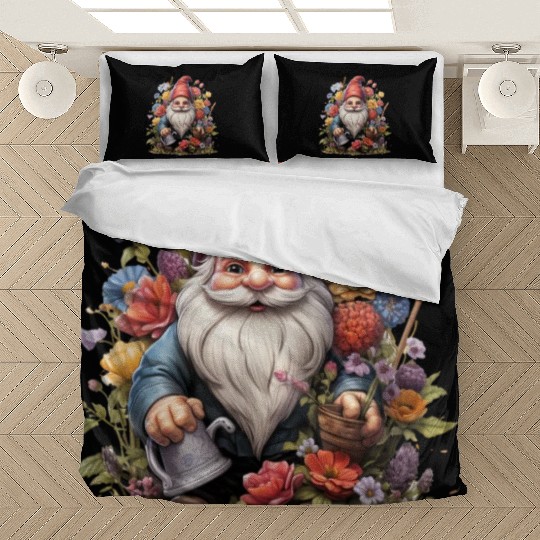 3D christmas sticker circle Santa Claus Bedding Sets