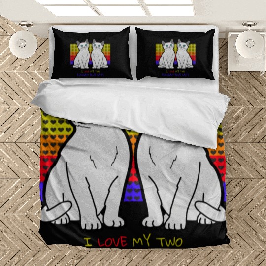 I Love My Two Russian Blue Cats Bedding Sets
