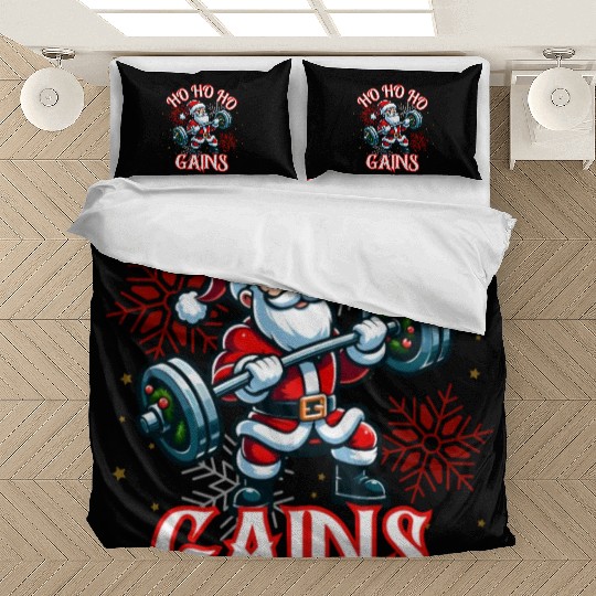 Santa Claus Christmas workout Bedding Sets