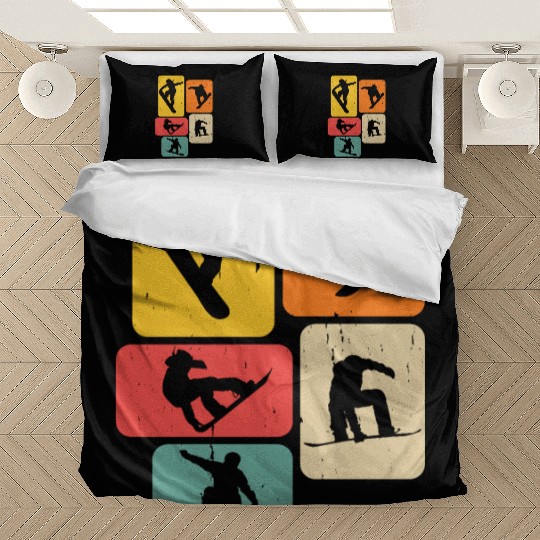 Snowboarding Gift For Snowboarders Bedding Sets