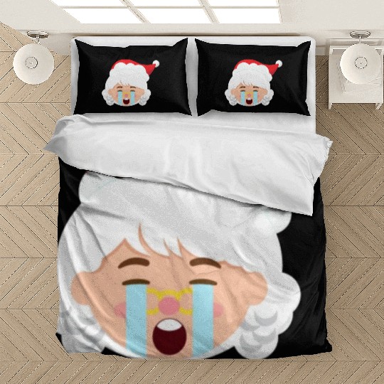 Mrs Claus Emoticons Crying Out Loud Christmasfunny Bedding Sets