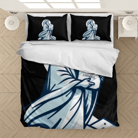 Thou shalt not be an asshole funny Moses design Bedding Sets