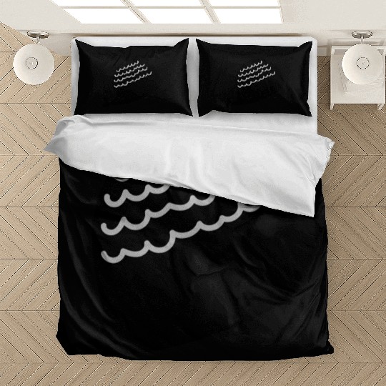 Lonely Black Whale In The Ocean Bedding Sets