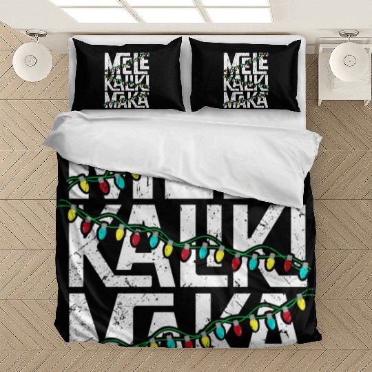 Mele Kalikimaka Hawaiian Christmas Holidays Themed Bedding Sets