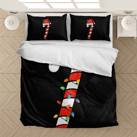 Christmas Candy Cane Santa Xmas Kids Toddler Youth Bedding Sets