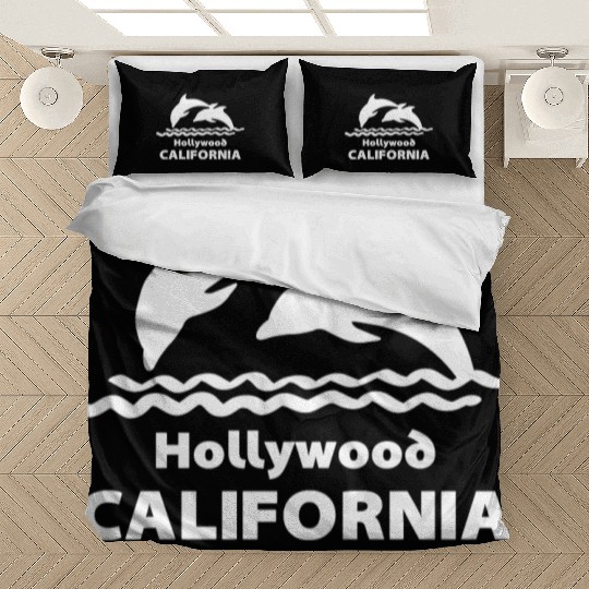Hollywood California Dolphins Souvenirs Gifts Bedding Sets
