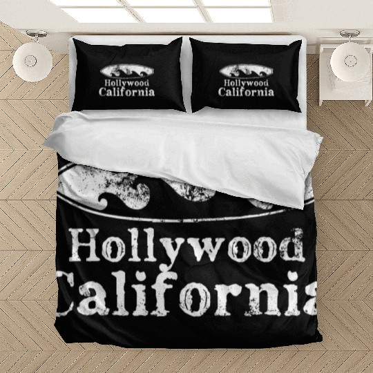 Hollywood California Surfboard Souvenirs Gifts Bedding Sets