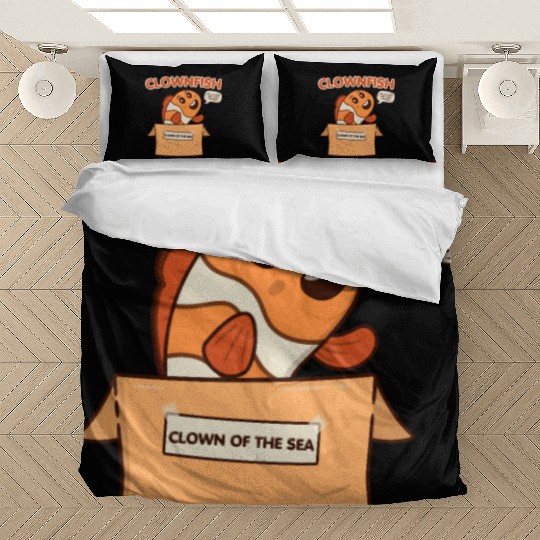 Clownfish Clown Of Sea Funny Fish Cute Coral Reef Bedding Sets